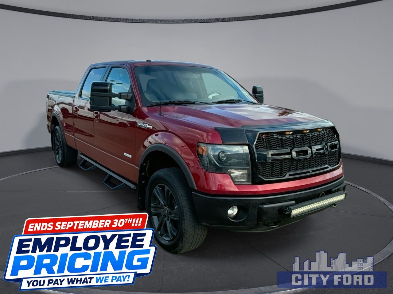 Red 2014 Ford F-150 Pickup Truck Four-Wheel Drive 6-Speed Dual Clutch