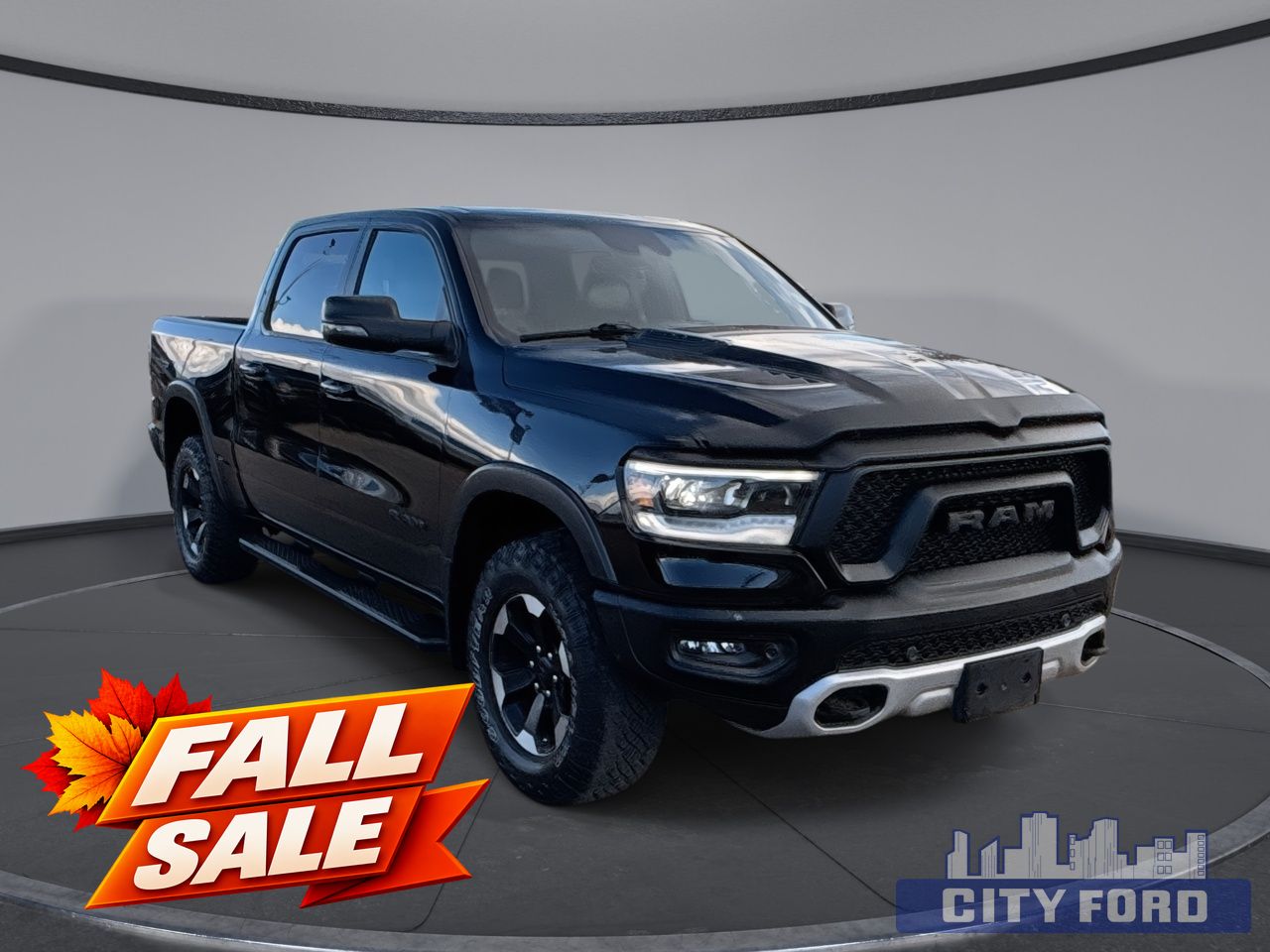 Black 2023 RAM 1500 Pickup Truck Four-Wheel Drive 8-Speed Automatic
