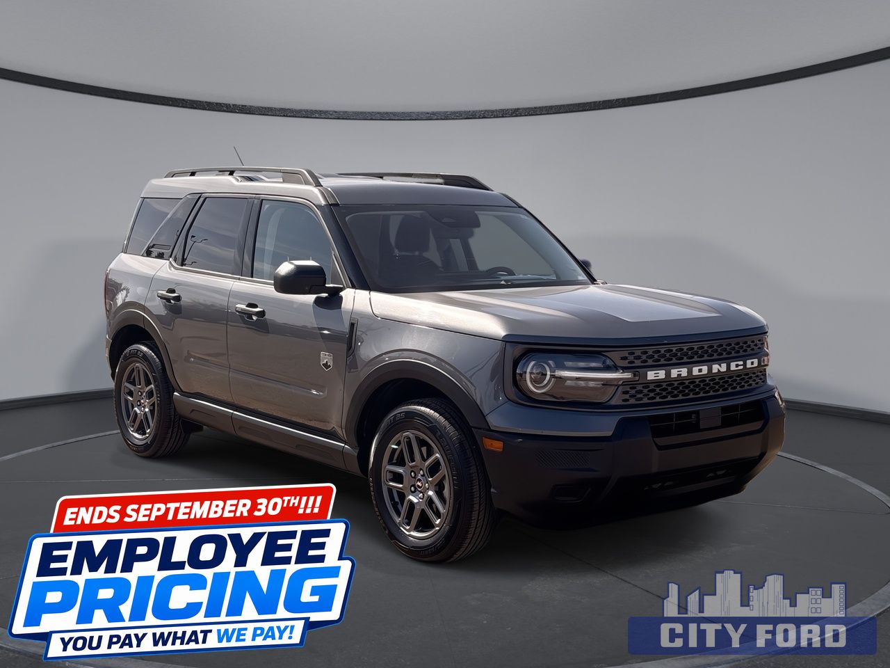Gray 2025 Ford Bronco Sport SUV / Crossover All-Wheel Drive 8-Speed Automatic