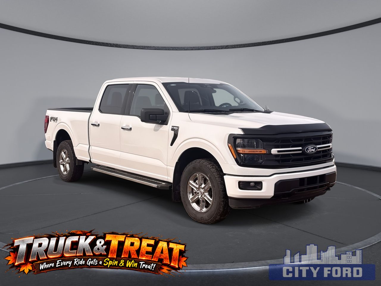White 2025 Ford F-150 Pickup Truck Four-Wheel Drive Automatic