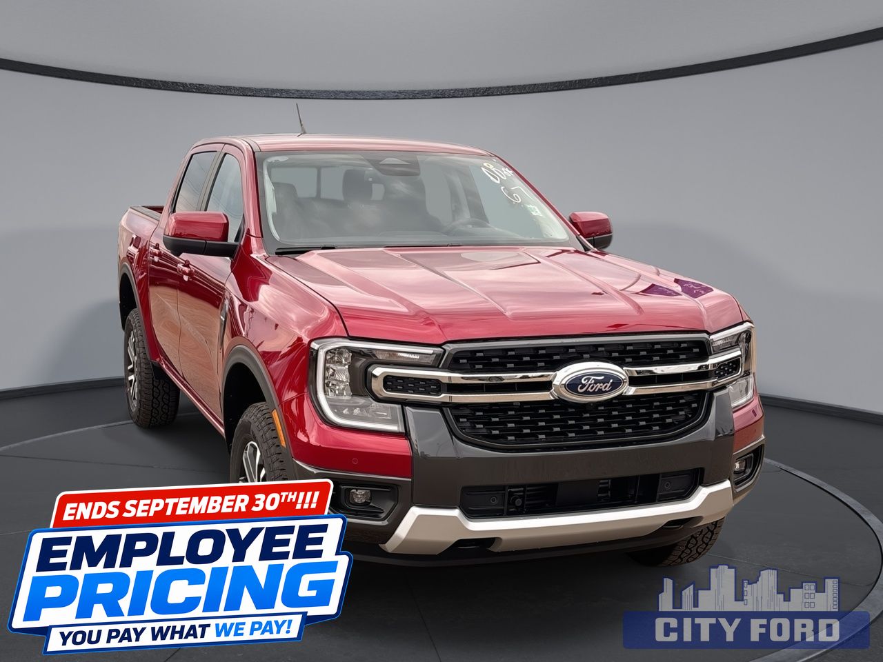 RUBY RED 2026 Ford Ranger Pickup Truck Four-Wheel Drive Automatic